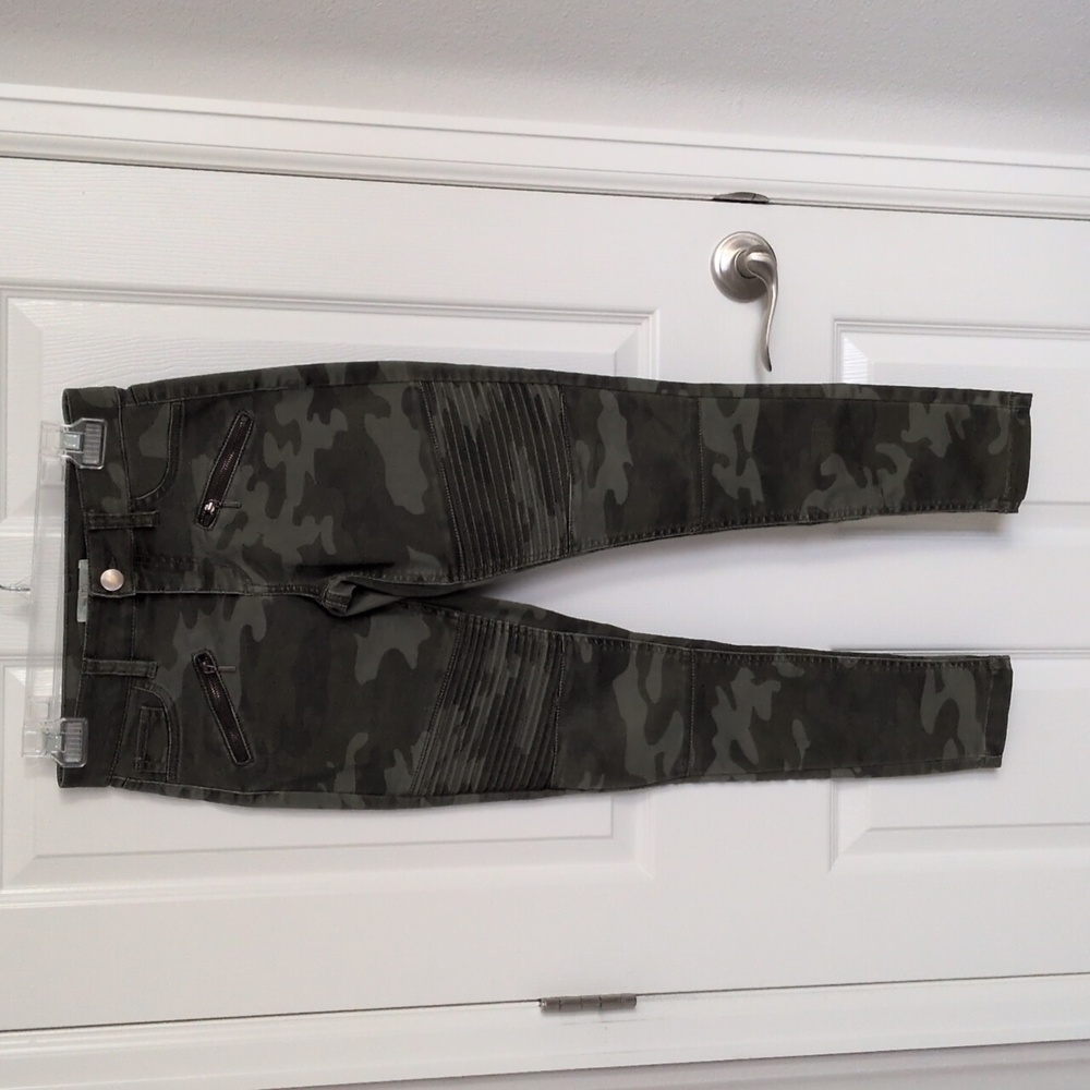 Love, Fire Skinny Camo Moto Pants - 1